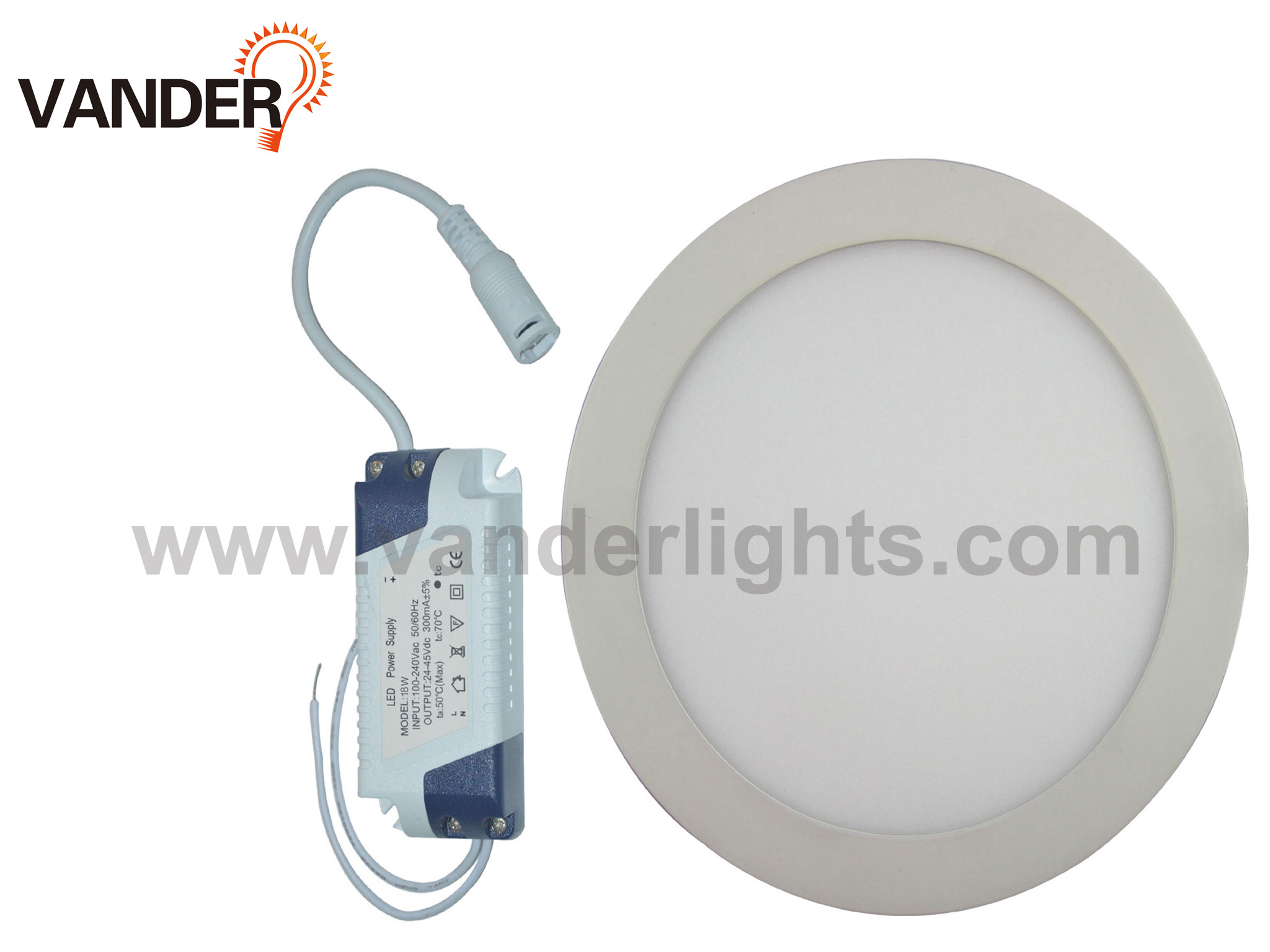 Round Series LED Panel Light from 3W to 24W
