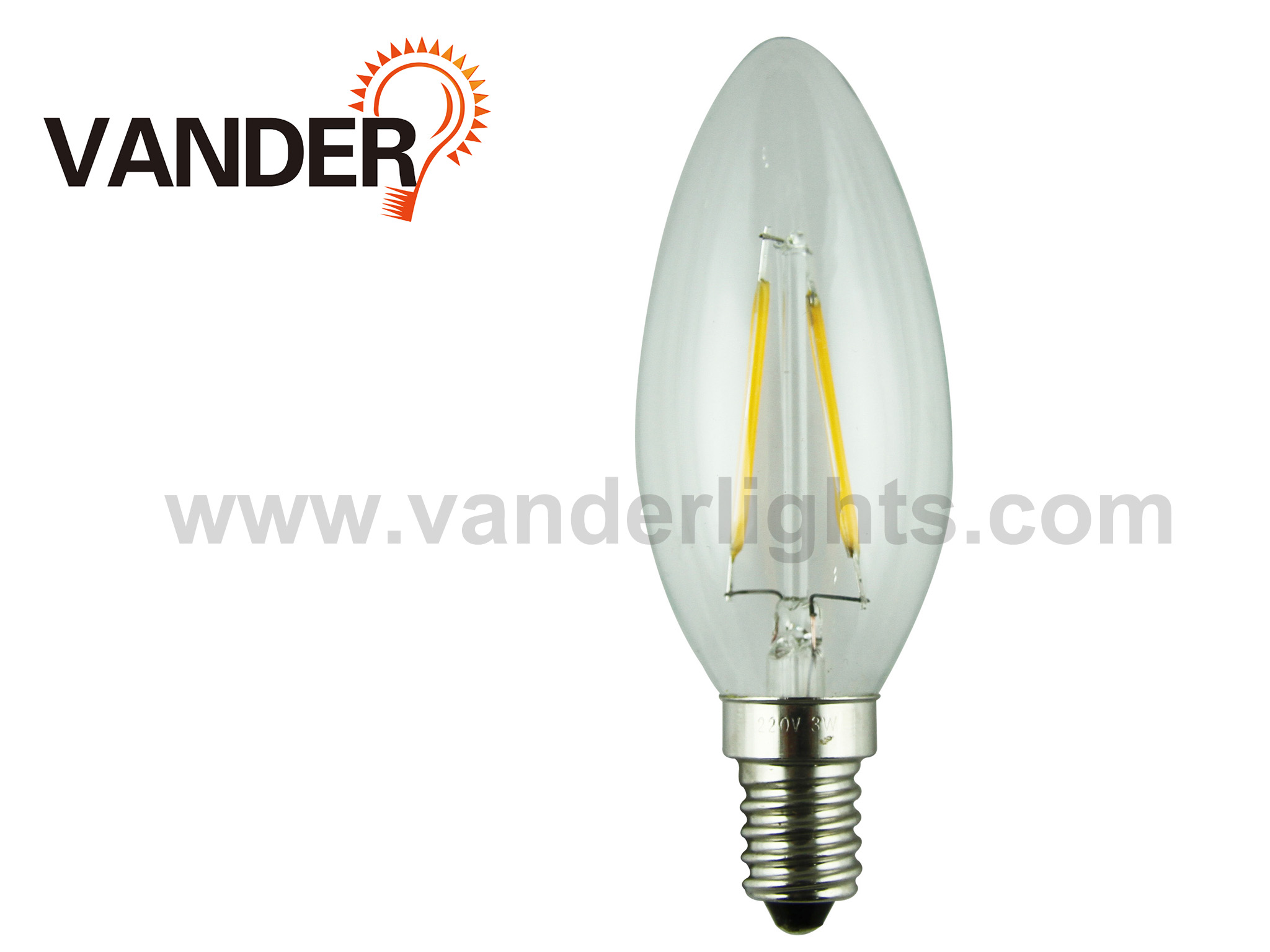 C35 LED filament bulb 2W 4W