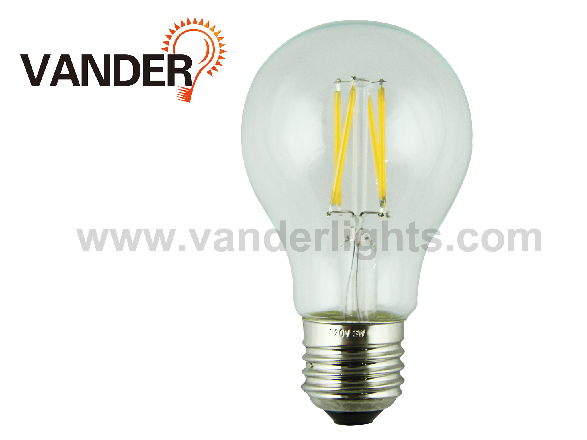A60 LED filament bulb  2W 4W 6W 8W