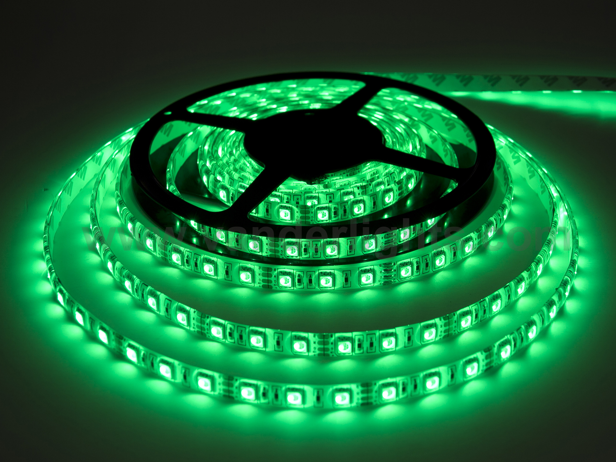 SMD5050-60leds 14.4W/m  green  IP65 LED flexible strip light