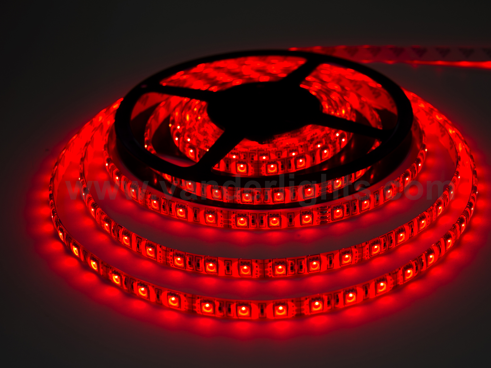 SMD5050-60leds 14.4W/m red  IP65 LED flexible strip light