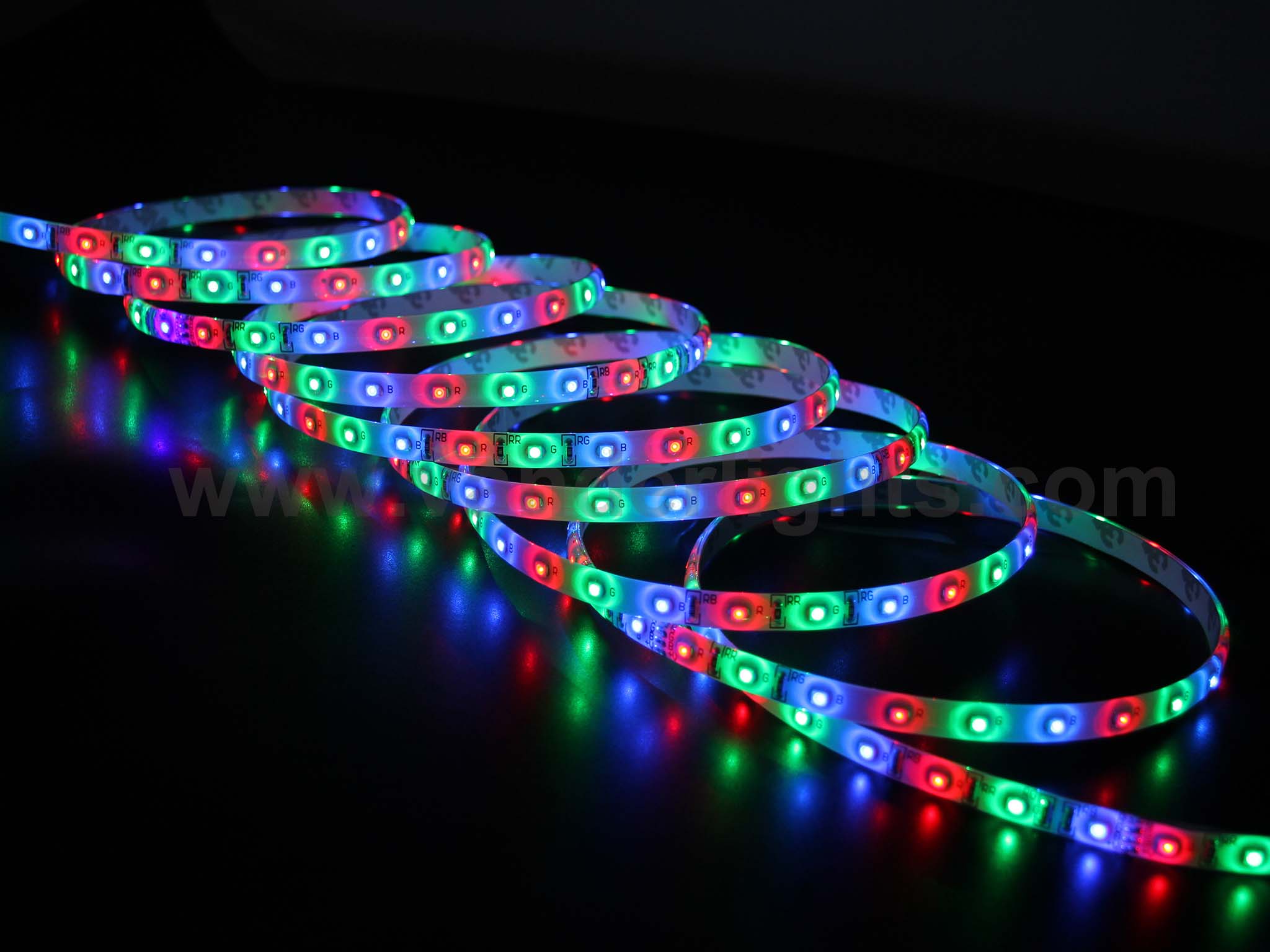 SMD3528-60leds 4.8W/M RGB IP65 LED flexible strip light